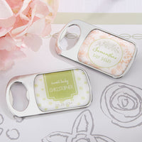 Thumbnail for Personalized Silver Bottle Opener - Rustic Baby Shower