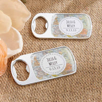 Thumbnail for Personalized Silver Bottle Opener - Travel & Adventure