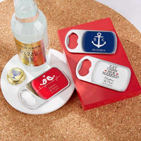 Thumbnail for Silver Bottle Opener (Available Personalized) Main Image, Kate Aspen | Bottle Openers