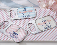 Thumbnail for Personalized Silver Bottle Opener - Nautical Baby Shower