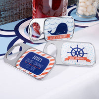 Thumbnail for Personalized Silver Bottle Opener - Nautical Birthday