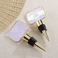 Thumbnail for Personalized Gold Bottle Stopper - Elements