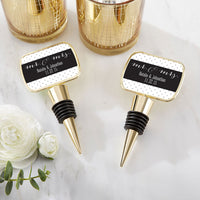 Thumbnail for Personalized Gold Bottle Stopper - Mr. & Mrs.