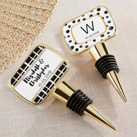 Thumbnail for Personalized Gold Bottle Stopper - Modern Classic