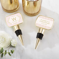 Thumbnail for Personalized Gold Bottle Stopper - Modern Romance