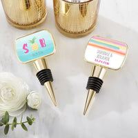 Thumbnail for Personalized Gold Bottle Stopper - Pineapples & Palms