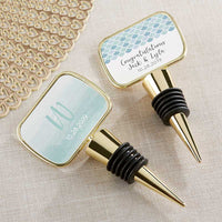 Thumbnail for Personalized Gold Bottle Stopper - Seaside Escape
