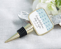 Thumbnail for Personalized Gold Bottle Stopper - Seaside Escape