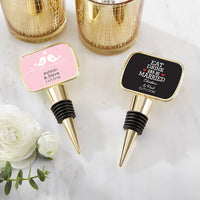 Thumbnail for Personalized Gold Bottle Stopper - Wedding Main Image, Kate Aspen | Bottle Stoppers