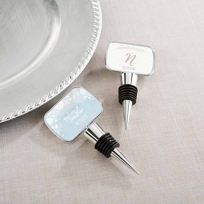 Personalized Silver Bottle Stopper - Ethereal