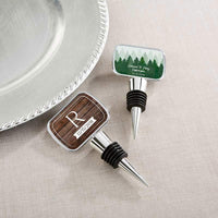 Thumbnail for Personalized Silver Bottle Stopper - Winter