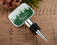 Thumbnail for Personalized Silver Bottle Stopper - Winter