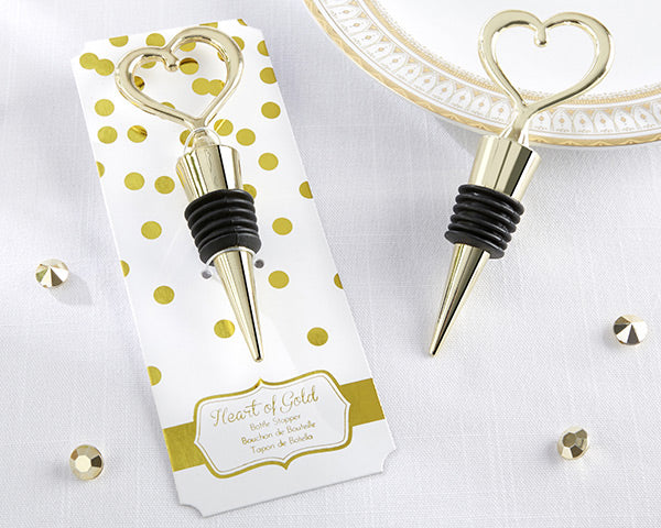 Heart of Gold Bottle Stopper