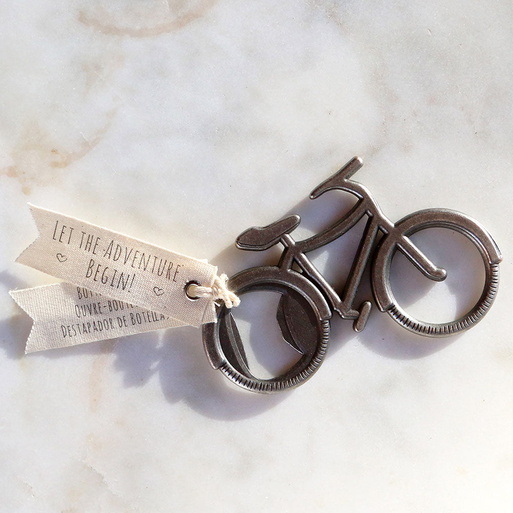 Let's Go On an Adventure Bicycle Bottle Opener Main Image, Kate Aspen | Bottle Openers