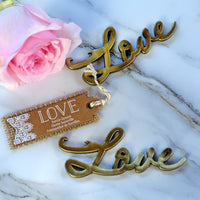 Thumbnail for Love Antique Gold Bottle Opener Alternate Image 3, Kate Aspen | Bottle Openers