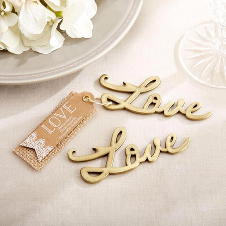 Love Antique Gold Bottle Opener Main Image, Kate Aspen | Bottle Openers