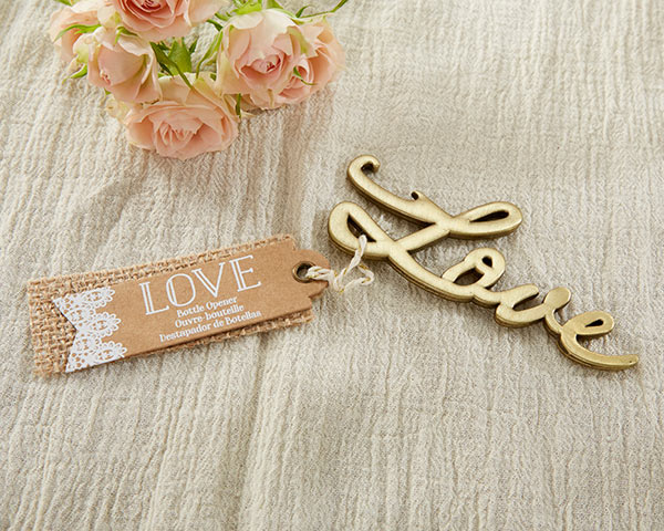 Love Antique Gold Bottle Opener Alternate Image 2, Kate Aspen | Bottle Openers