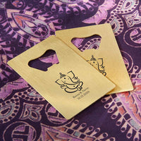 Thumbnail for Personalized Gold Credit Card Bottle Opener - Indian Jewel
