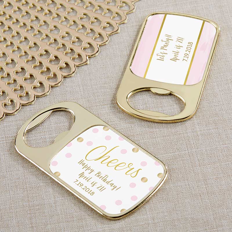 Personalized Gold Bottle Opener - Birthday For Her