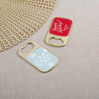 Thumbnail for Personalized Gold Bottle Opener - Holiday