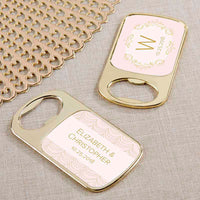 Thumbnail for Personalized Gold Bottle Opener - Modern Romance