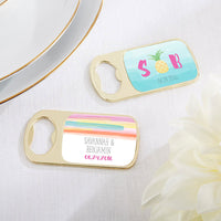 Thumbnail for Personalized Gold Bottle Opener - Pineapples & Palms