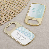 Thumbnail for Personalized Gold Bottle Opener - Seaside Escape
