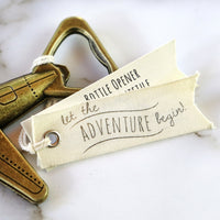 Thumbnail for Let the Adventure Begin Airplane Bottle Opener Alternate Image 4, Kate Aspen | Bottle Openers