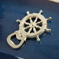 Thumbnail for Gold Nautical Ship Wheel Bottle Opener