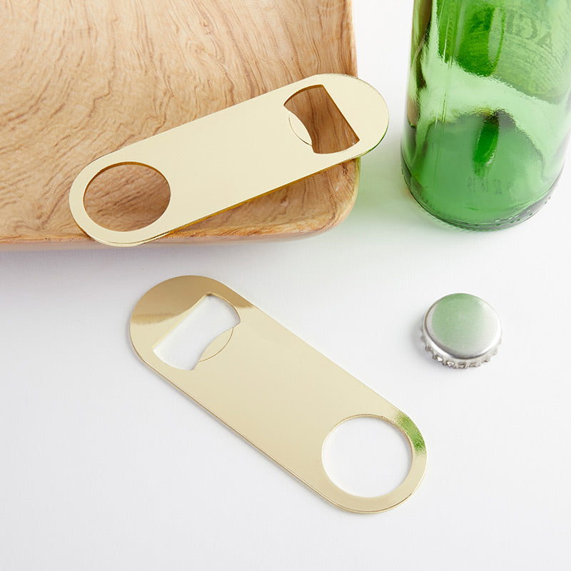 Gold Oblong Bottle Opener - DIY
