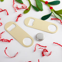 Thumbnail for Gold Oblong Bottle Opener - DIY