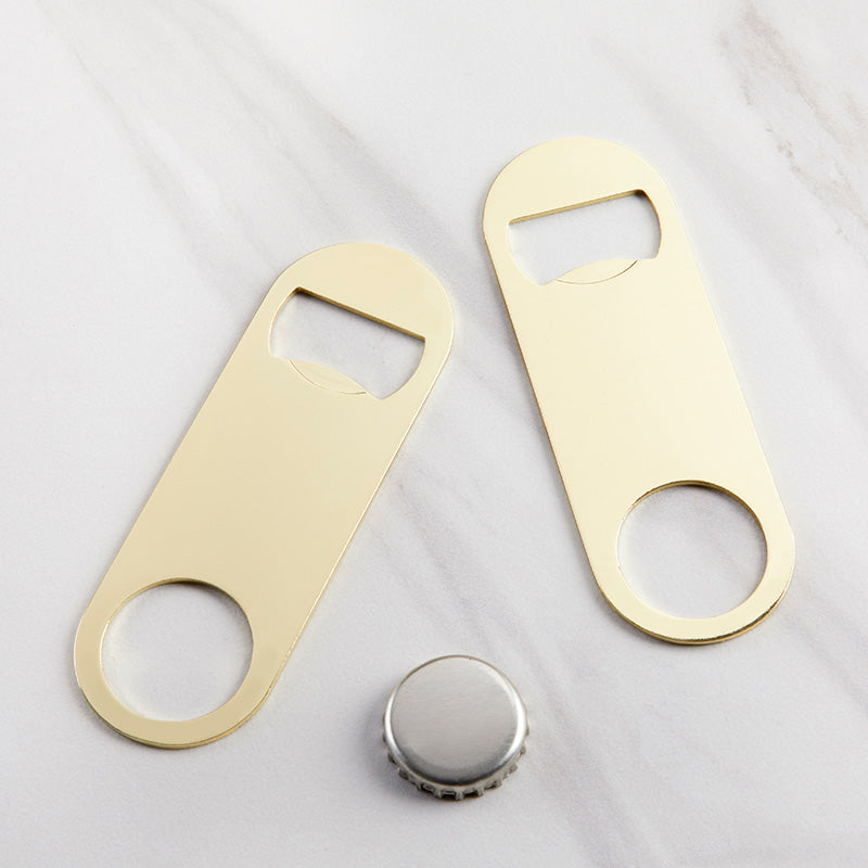 Gold Oblong Bottle Opener - DIY