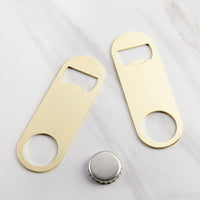 Thumbnail for Gold Oblong Bottle Opener - DIY