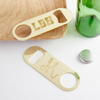 Thumbnail for Personalized Gold Oblong Bottle Opener - Engraved