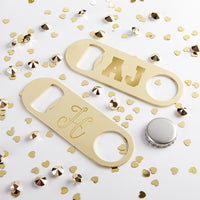 Thumbnail for Personalized Gold Oblong Bottle Opener - Engraved