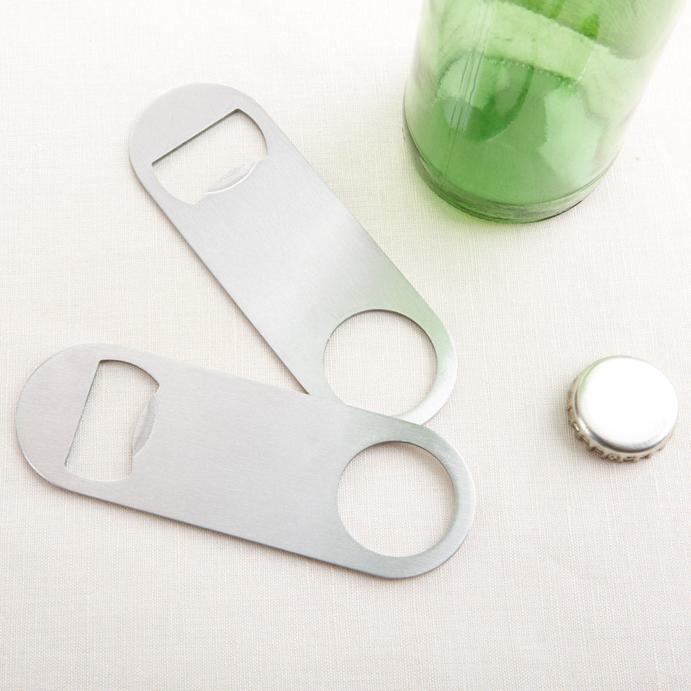 Silver Oblong Bottle Opener - DIY Alternate Image 2, Kate Aspen | Bottle Openers