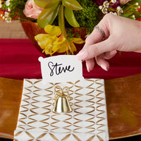 Gold Kissing Bells Place Card/Photo Holder (Set of 24) Alternate Image 3, Kate Aspen | Place Card Holders & Frames