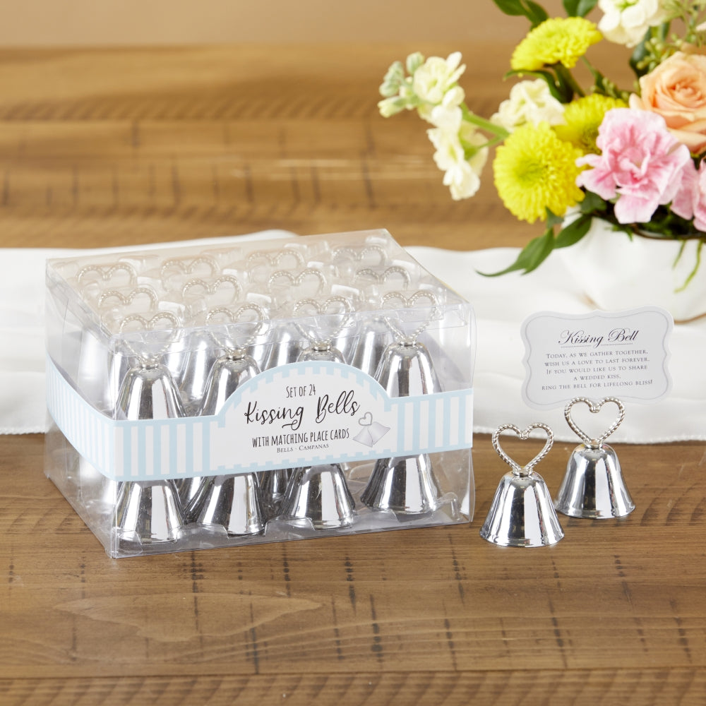 Silver Kissing Bells Place Card/Photo Holder (Set of 24) Alternate Image 3, Kate Aspen | Place Card Holders & Frames