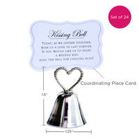 Thumbnail for Silver Kissing Bells Place Card/Photo Holder (Set of 24) Alternate Image 5, Kate Aspen | Place Card Holders & Frames