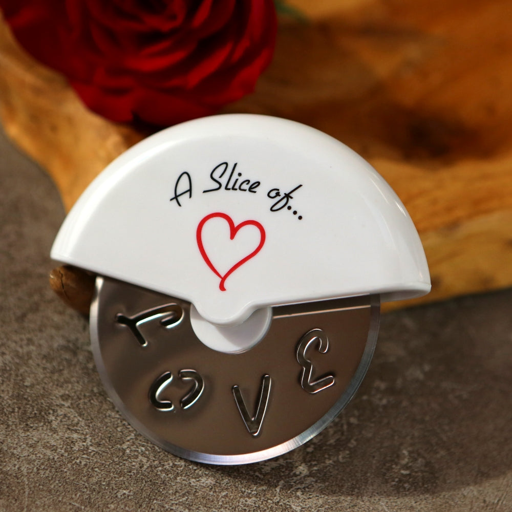 A Slice of Love Stainless-Steel Pizza Cutter in Miniature Pizza Box Alternate Image 4, Kate Aspen | Kitchen & Barware