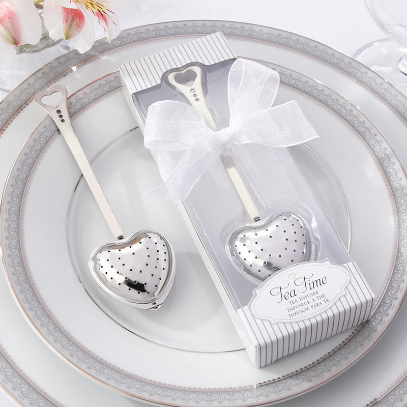 Tea Time Heart Tea Infuser in Elegant White Gift Box