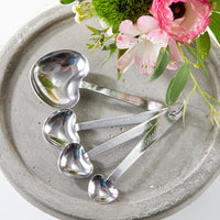 Thumbnail for Love Beyond Measure Heart Shaped Measuring Spoons - Wedding (Set of 4) Alternate Image 2, Kate Aspen | Kitchen & Barware