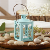 Thumbnail for Luminous Blue Mini-Lantern Tea Light Holder Alternate Image 2, Kate Aspen | Lanterns