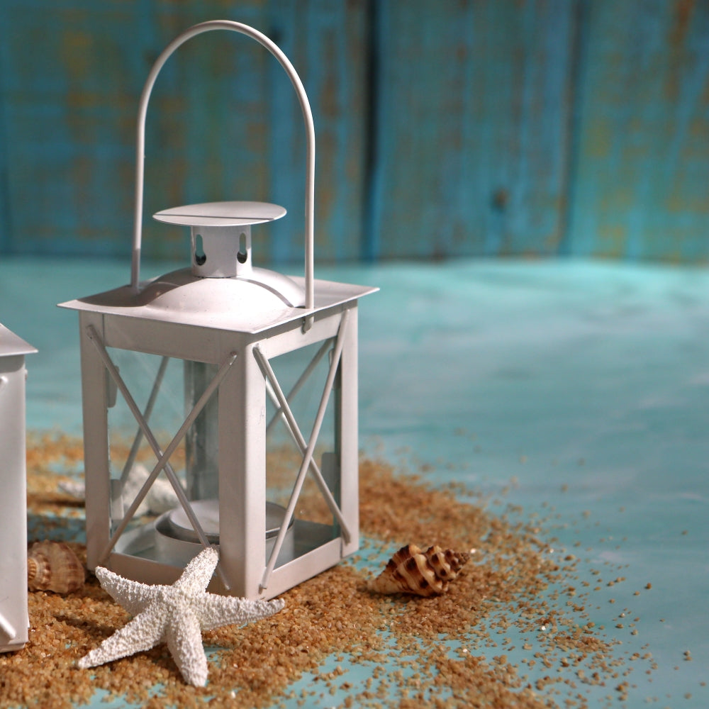 Luminous White Mini-Lantern Tea Light Holder