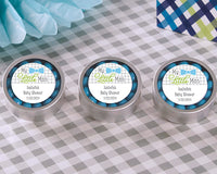 Thumbnail for Personalized Silver Round Candy Tin - My Little Man (Set of 12)