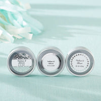 Thumbnail for Personalized Silver Round Candy Tin - Silver Foil (Set of 12)