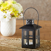 Luminous Black Mini-Lantern Tea Light Holder Alternate Image 3, Kate Aspen | Candles & Votives