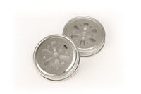 Thumbnail for Flower Stamped Mason Jar Lid (Set of 20) Alternate Image 2, Kate Aspen | Lids