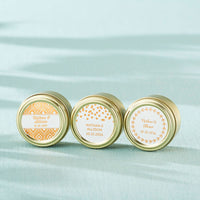Thumbnail for Personalized Gold Round Candy Tin - Copper Foil (Set of 12)