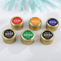 Thumbnail for Personalized Gold Round Candy Tin - Class of 2019 (Set of 12)
